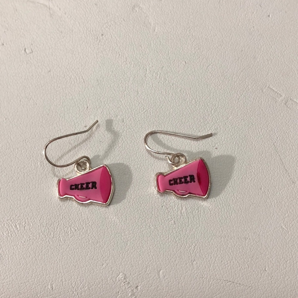 Cheerleader Megaphone Earrings Gem